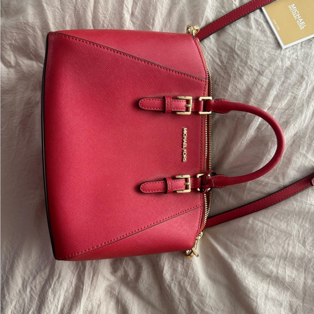 Michael Kors Cherry Red Satchel